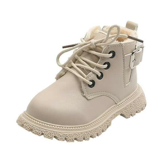 breaise Kid Ankle Boots Children Outdoor Shoes For Boys Girls Lace Up Side Waterproof Ankle Combat Boots(Toddler/Little Kid/Big Kid)