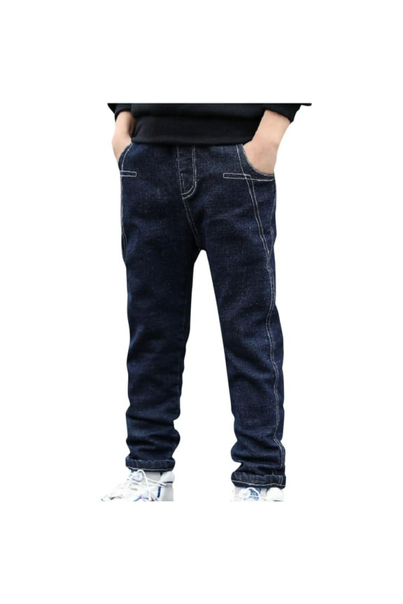 Kid's Boys Jeans Stretch Denim Legging Jeans Slim Fit Pull On Pants for Girls and Boys Jogger Trousers