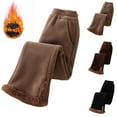 thumbnail image 1 of breaise Kids Girls Thermal Fleece Jogger Pants Sherpa Lined Sweatpants Winter Warm Thick Track Pants, 1 of 8
