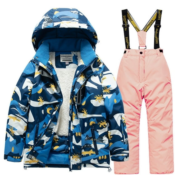 breaise Kids Ski Jacket Pants Set Winter Snowboarding Coats Snowsuits Girls Boys Snow Suits Thermal Ski 2 Piece Sets