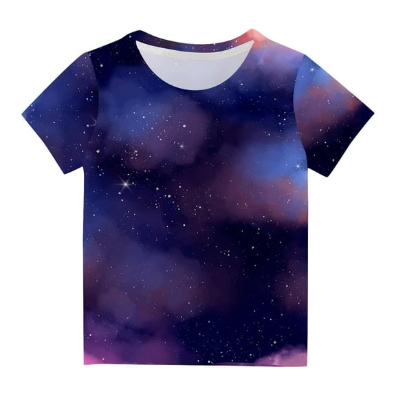 breaise Kids Tie Dye Shirt 3-14 Years Children Hippies Tie-Dye Tee Tshirt for Boys' Girls'Summer Short Sleeve Tshirts Lightwieght Going Out Hiking Tee Tops,Girls Tshirt Under $5