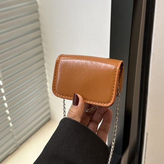 breaise Ladies Mini Shoulder Bag Preppy Style Female Crossbody Bag Retro Handbag Solid Saddle Purse