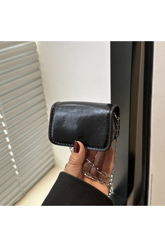 Ladies Mini Shoulder Bag Preppy Style Female Crossbody Bag Retro Handbag Solid Saddle Purse