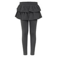 thumbnail image 1 of breaise Little Girls Leggings with Ruffle Tutu Skirts Kids Footless Tights Uniform Pants, 1 of 2