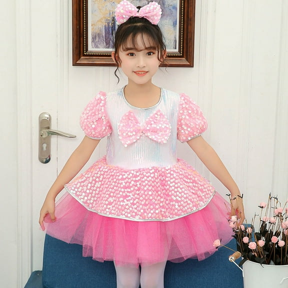 breaise Little Girls Tulle Tutu Dress - Toddler Kids Flutter Sleeve Princess Sundress Casual Summer Outfit Clothes for 4-13 Years