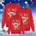 thumbnail image 1 of breaise Matching Family Christmas Sweatshirts 2025, Xmas Ugly Funny Jumper Long Sleeve Holiday Pullover Tops for Mom Dad Clothes, 1 of 4