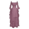 thumbnail image 1 of breaise Maxi Dresses for Women 2024 Medival Renaissance Long Dress Plus Size Flare Sleeve Irish Over Gown Gothic Witch Dress Medieval Wedding Dress, 1 of 3
