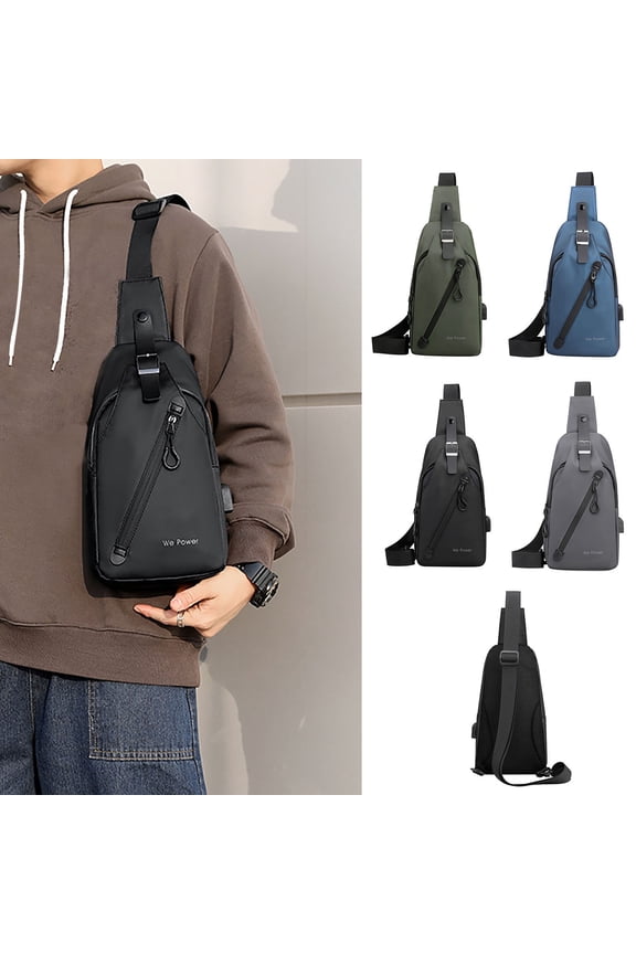 Mens Outdoor Cross Body Messenger Bag Shoulder Sling Backpack Travel Rucksack