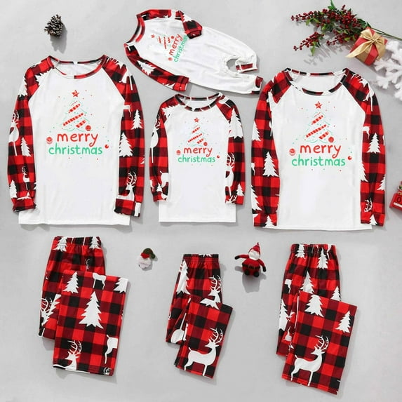 breaise Merry Christmas Family Matching Pajamas Sets Holiday Pajama PJ Sets Xmas Jammies for Family Pajamas Loungewear