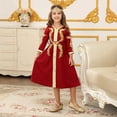 thumbnail image 1 of breaise Muslim Dress for Kids Girls Long Sleeve Lace Prayer Dress Ethnic Style Long Robe Dress, 1 of 7