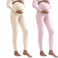 thumbnail image 1 of breaise No See-Through Maternity Workout Yoga Leggings Soft Stretchy Pregnancy Leggings Over The Belly Butt Lif Pants XL Coffee, 1 of 3