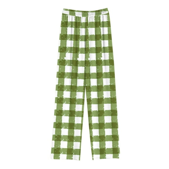 breaise Pajama Pants for Boys Soft Pliad Pajama Pants Plaid Long Pj Pants Kids Cute Elastic Waist Wide Leg Bottoms 4-14 Years