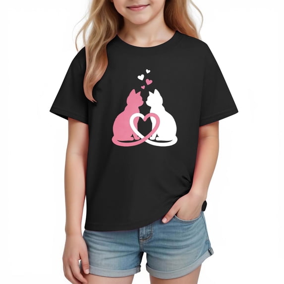 breaise Short Sleeve Tshirt for Boys Girls Valentine's Day Graphic Shirt 2026 Summer Loose Fit Crewneck Tops