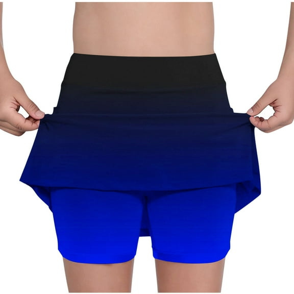 breaise Skorts for Girl High Waisted Athletic Tennis Skirts with Shorts Biker Shorts