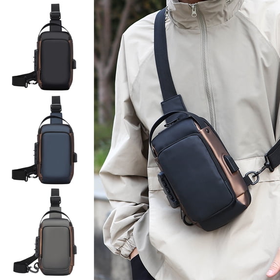 breaise Small Sling Bag for Women Men Sling Backpack Chest Daypack Crossbody Bag for Travel Outdoor Hiking