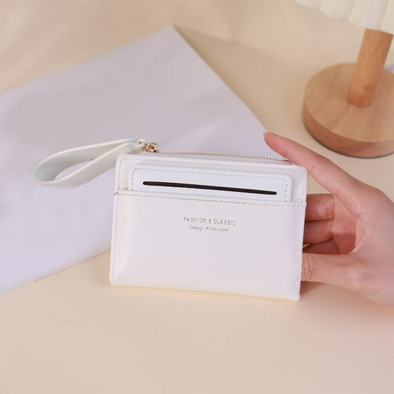 breaise Small Wallet for Women Double-Layer Zipper Card Bag Vintage Coin Pocket