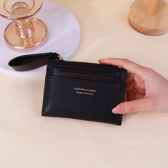 breaise Small Wallet for Women Double-Layer Zipper Card Bag Vintage Coin Pocket