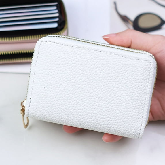 breaise Small Wallet for Women Double-Layer Zipper Card Case Wallet for Women Credit Card Bag