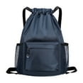 thumbnail image 1 of breaise Sports Backpacks Large Capacity Drawstring Gym Bag Backpack With Side Outer Pocket For Quick, 1 of 8