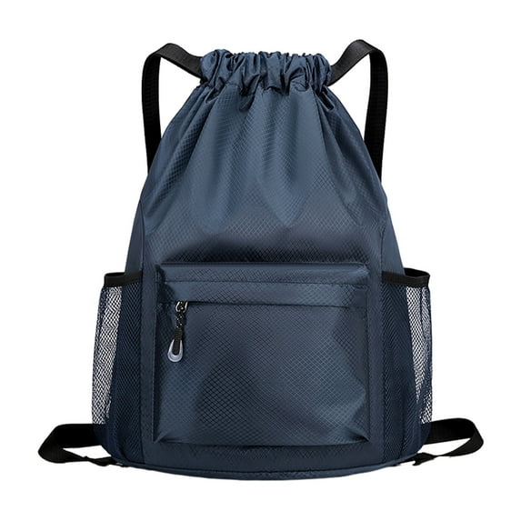breaise Sports Backpacks Large Capacity Drawstring Gym Bag Backpack With Side Outer Pocket For Quick