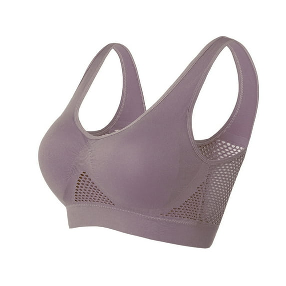 breaise Sports Bras for Women No Underwire Full Coverage Bralettes Breathable Cool Liftup Bra 2024 Plus Size Air Bras Comfortable Mesh Sports Bras