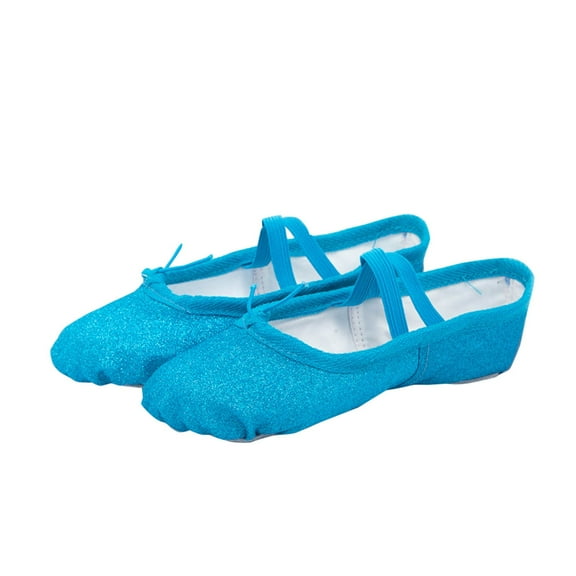 breaise Teen Girls Ballet Shoes Glitter Ballet Slippers Dance Shoes for Little/Big Kids Canvas Ballet Dance Shoe