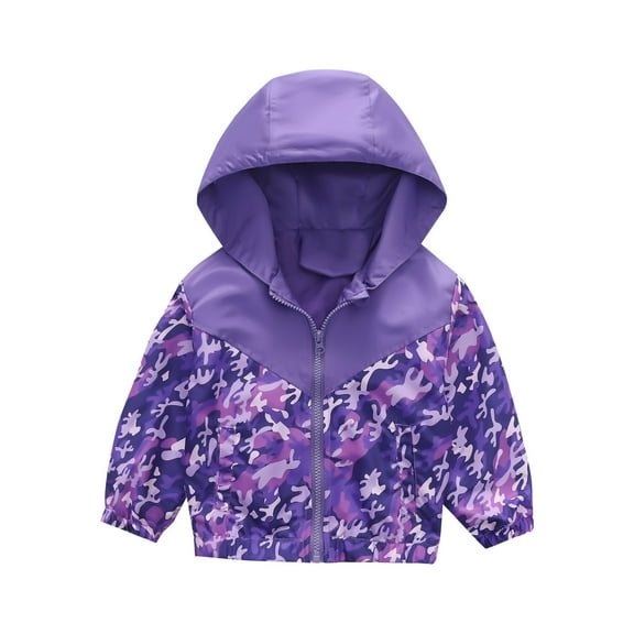 breaise Toddler Baby Boys Girls Hooded Jacket Windbreaker Lightweight Dinosaur Print Coat Autumn Long Sleeve Windproof Outwear