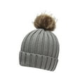 thumbnail image 1 of breaise Toddler Beanie Hat Baby Boys Girls Winter Hats Pom Pom Beanies for Kids, 1 of 3