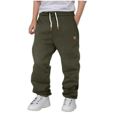 breaise Toddler Boys Active Jogger Sweatpants Kids Casual Drawstring Athletic Pants Loose Solid Pocket Cargo Pants