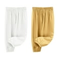 thumbnail image 1 of breaise Toddler Boys Jogger Trouses Lightweight Ice Silk Long Bloomers Soft Cotton Harem Pants for Boys Girls, 1 of 8