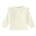 thumbnail image 1 of breaise Toddler Girl Ruffle Long Sleeve T-Shirt Fall Warm Fleece Shirt Cozy Pullover Blouses, 1 of 3