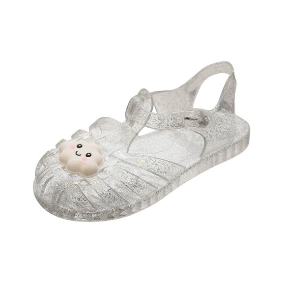 breaise Toddler Girls Jelly Sandals Summer Closed Toe Dress Shoes Fisherman Gladiator Water Beach Flat Sandals for Little Kid/Big Kid