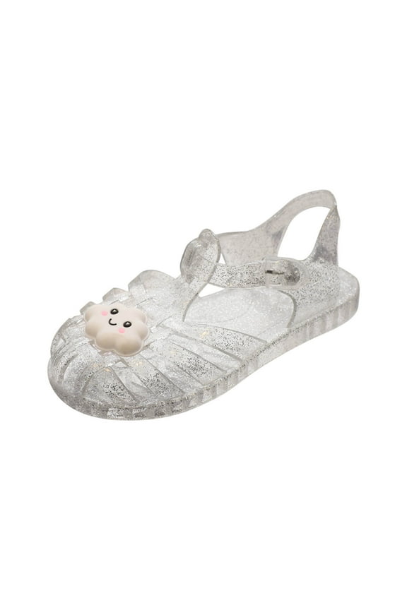 Toddler Girls Jelly Sandals Summer Closed Toe Dress Shoes Fisherman Gladiator Water Beach Flat Sandals for Little Kid/Big Kid