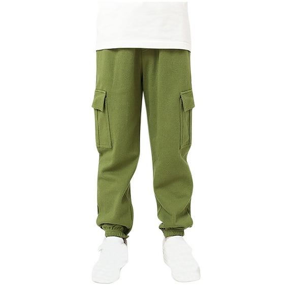breaise Toddler Pants for Boys Cotton Lightweight Athletic Jogger Pants Toddler Boy Cargo Pant Pull-On Active Sweatpants