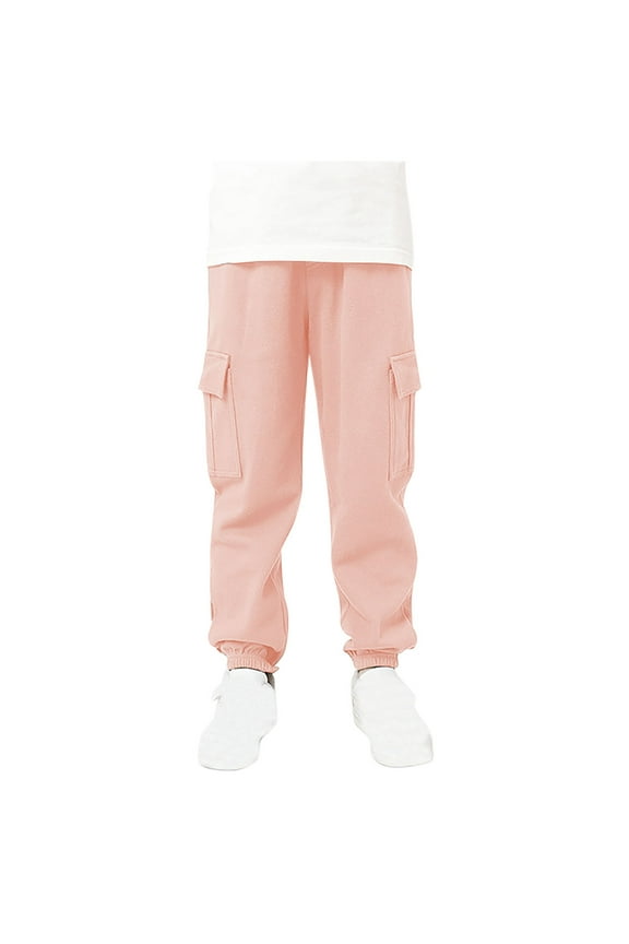 Toddler Pants for Boys Cotton Lightweight Athletic Jogger Pants Toddler Boy Cargo Pant Pull-On Active Sweatpants