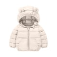 thumbnail image 1 of breaise Toddler Puffer Jacket with Bear Ear Kids Boys Girls Hooded Fleece Coat Warm Zipper Winter Jackets Outwear, 1 of 5