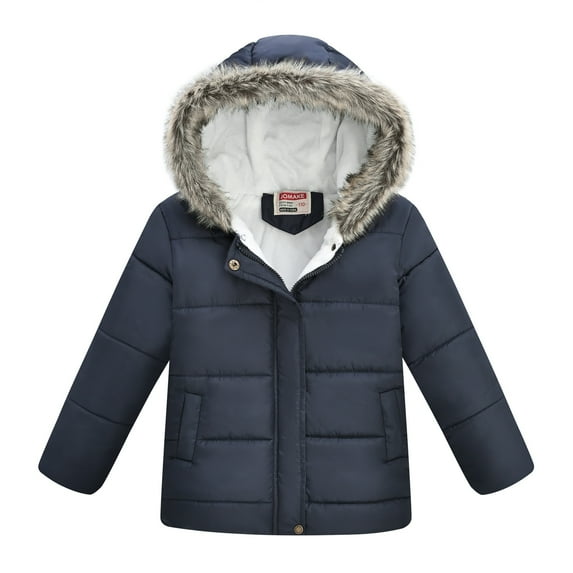 breaise Toddler Winter Coats Lightweight Puffer Jacket Baby Infant kids Down Coats Light Puffer Padded Jacket with Hooded Toddler Outerwear
