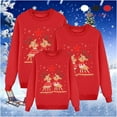 thumbnail image 1 of breaise Ugly Christmas Sweatshirts for Family Matching - Xmas Graphic Print Funny Holiday Knit Pullover Long Sleeve Crewneck Tops, 1 of 4
