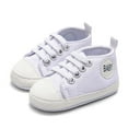 thumbnail image 1 of breaise Unisex Baby Girls Boys Shoes Infant Soft Sole Canvas Newborn First Walkers High Top Anti-Slip Sneakers, 1 of 4