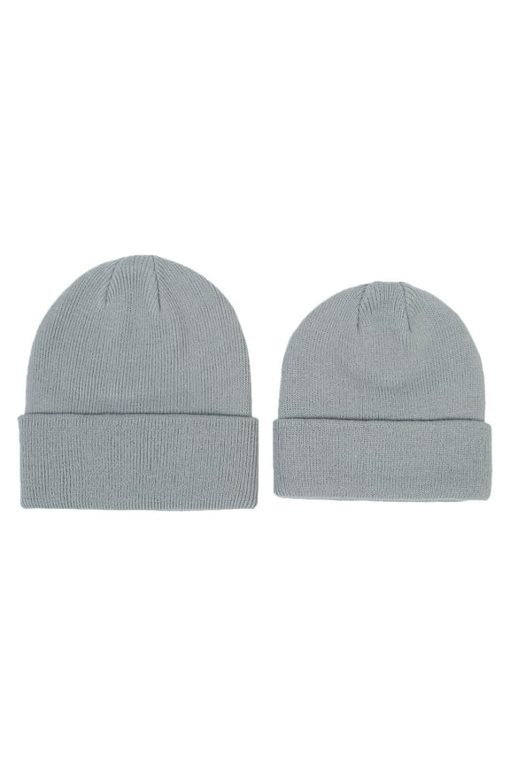Warm Knit Beanie for Boys Girls Winter Hat Cozy Beanies Cuffed Plain Skull Caps
