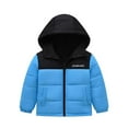 thumbnail image 1 of breaise Winter Coat for Boys Girls Hooded Puffer Jackets Casual Zipper Color Block Padded Coats Long Sleeved Hood Jacket, 1 of 5