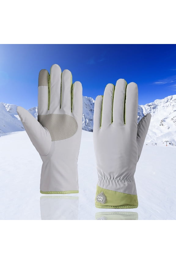 Winter Gloves Men Women Warm Waterproof Ski 5 Layer Touch Screen Snow Gloves for Cold Weather