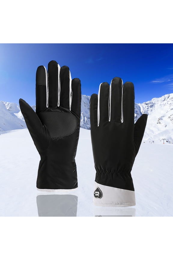Winter Gloves Men Women Warm Waterproof Ski 5 Layer Touch Screen Snow Gloves for Cold Weather