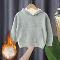 thumbnail image 1 of breaise Winter Sherpa Lined Hoodie for Kids Boy Girsl Warm Fleece Hooded Sweatshirt Thermal Pullover with Pocket, 1 of 3
