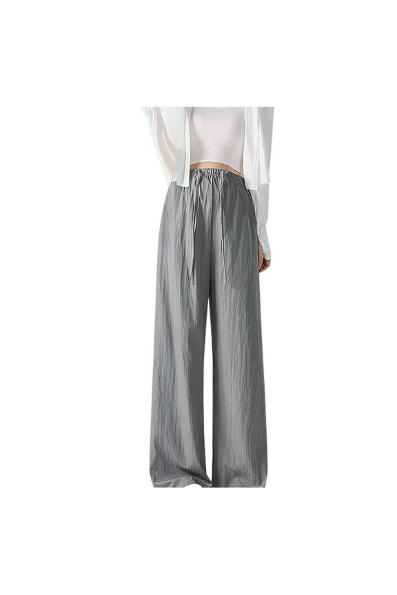 Women Baggy Maternity Pants Straight Leg Over Belly Pregnancy Pants Loose Belly Support Maternity Long Pants with Pockets