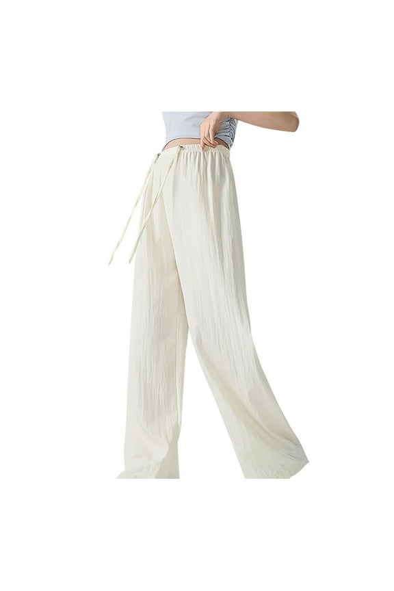 Women Baggy Maternity Pants Straight Leg Over Belly Pregnancy Pants Loose Belly Support Maternity Long Pants with Pockets