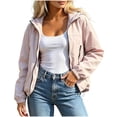 thumbnail image 1 of breaise Women Lightweight Zip Up Athletic Jacket Windproof Sun Protection Jackets Drawstring Workout Outdoor Coats, 1 of 7
