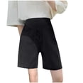 thumbnail image 1 of breaise Women Maternity Shorts Over Belly Pregnancy Lounge Denim 5 Inch Shorts High Waist Workout Running Shorts with Pockets XL Black, 1 of 6