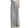 thumbnail image 1 of breaise Women Maternity Sweatpants Belly Support Stretchy Lounge Wide Leg Pants Baggy V Crossover High Waisted Cargo Pants Athletic Jogger Sweat Pants, 1 of 9