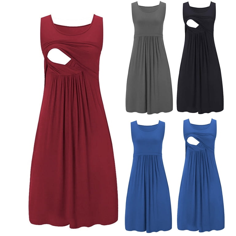 formal dresses you can breastfeed in Kindred Bravely Sienna Smocked Maternity & Nursing Dress
